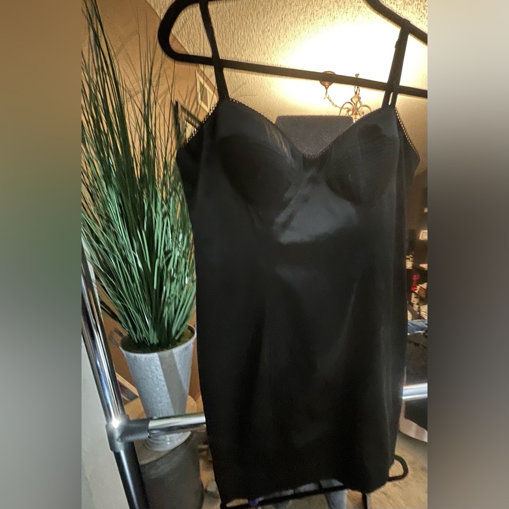 Black slip dress